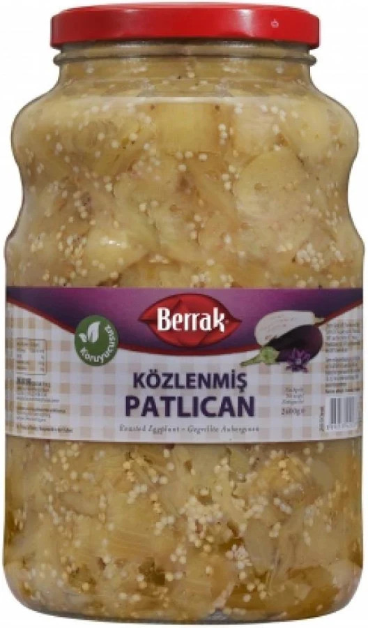 Berrak Közlenmiş Patlıcan 3*2650 ml (Cam)