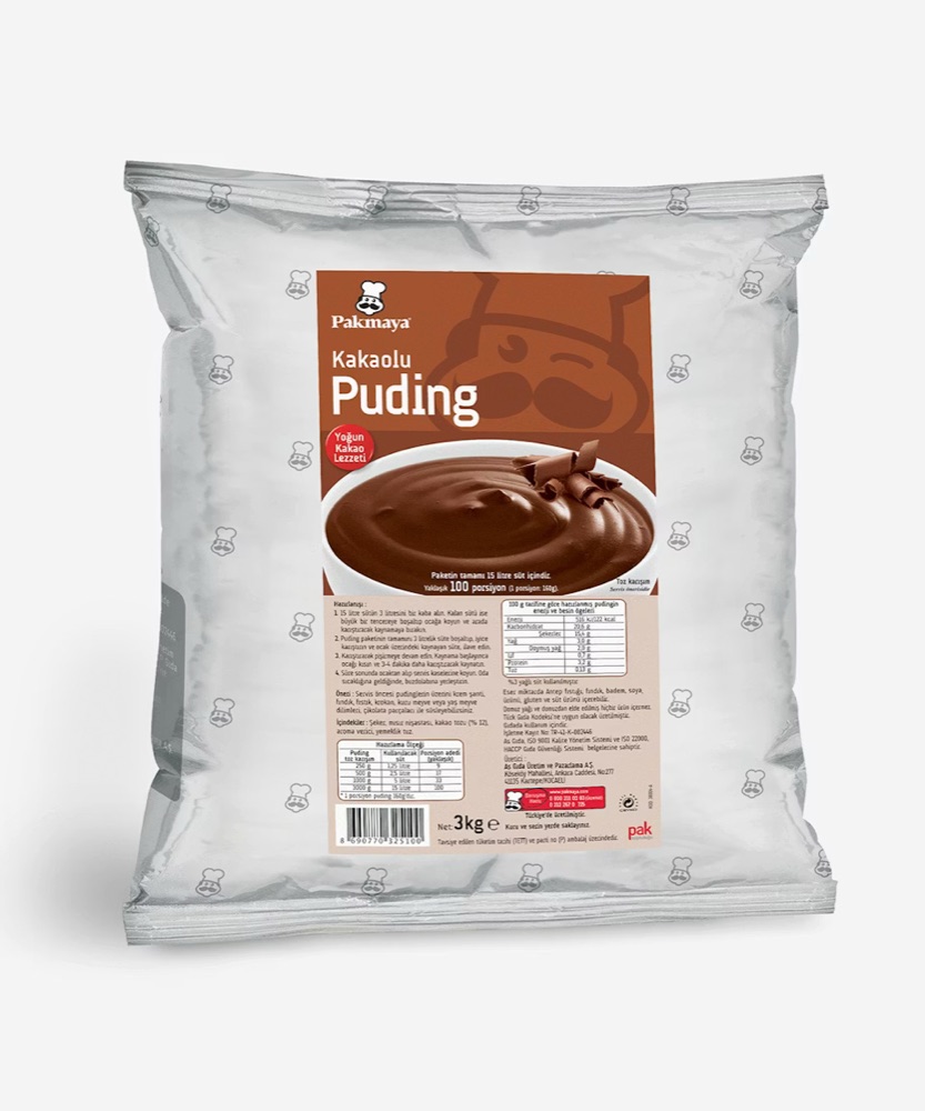 Pakmaya Kakaolu Puding 3kg*4