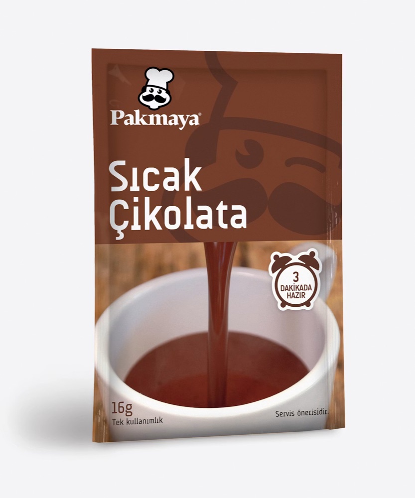 Pakmaya Sıcak Çikolata Toz 24'lü 16 gr