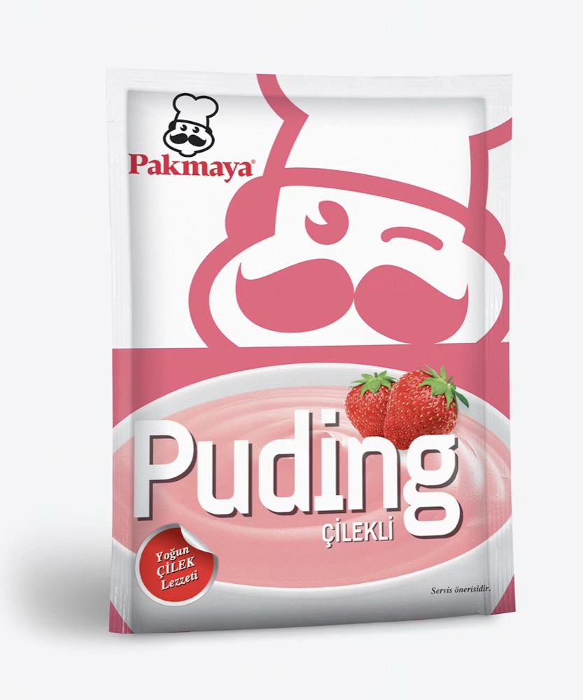 Pakmaya Çilekli Puding 12*125 gr