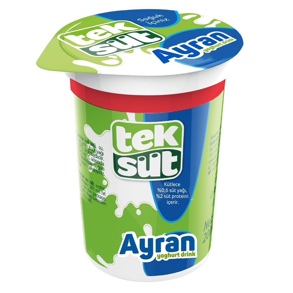 Teksüt Ayran Y.Yağlı Ayran 20*200 ml
