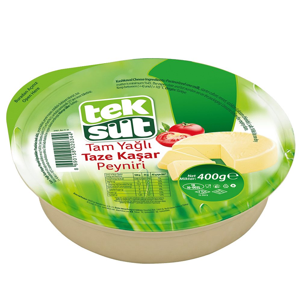 Teksüt Taze Kaşar 400gr.