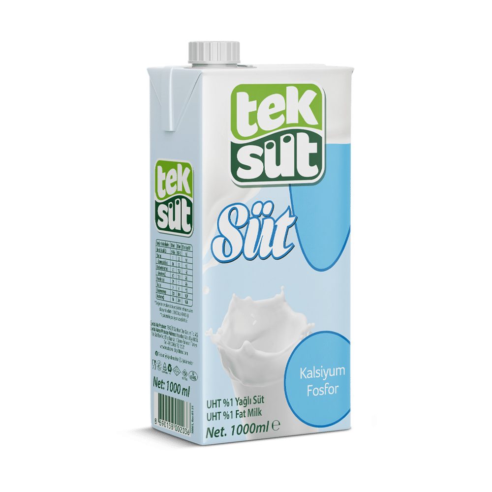 Teksüt Süt %1 Yağlı Süt 12*1lt